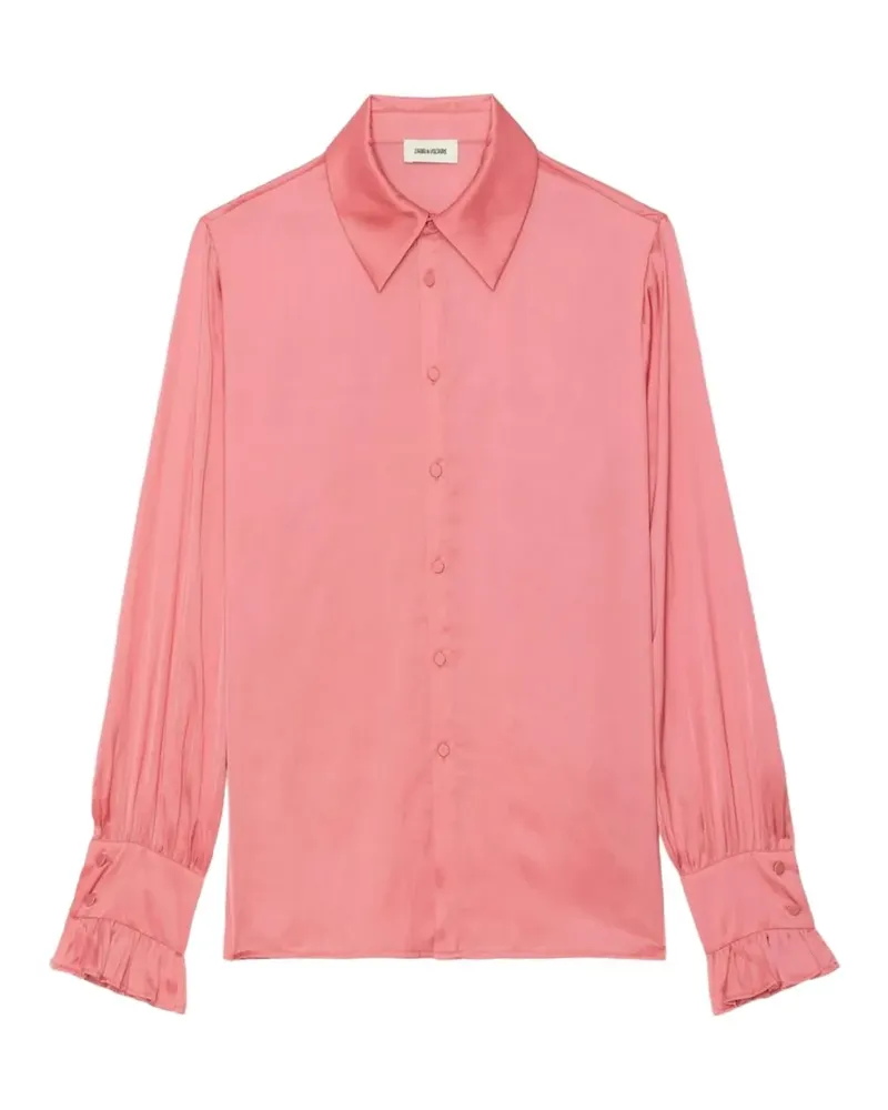 Zadig & Voltaire Thely Bluse mit Satin-Finish - Rosa Rosa