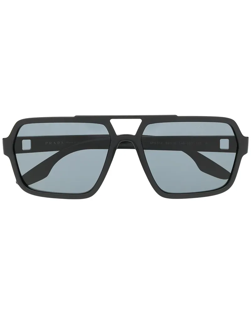 Prada Getönte Pilotenbrille - Schwarz Schwarz