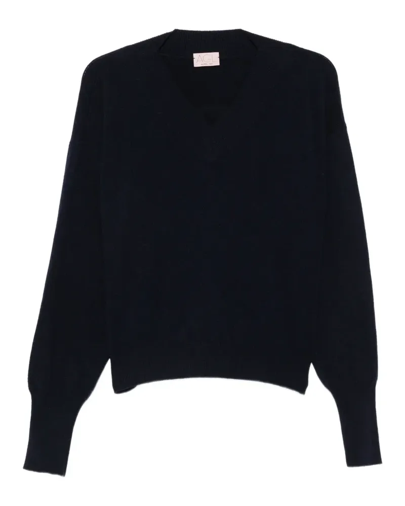 Attilio Giusti Leombruni Pullover mit V-Ausschnitt - Blau Blau