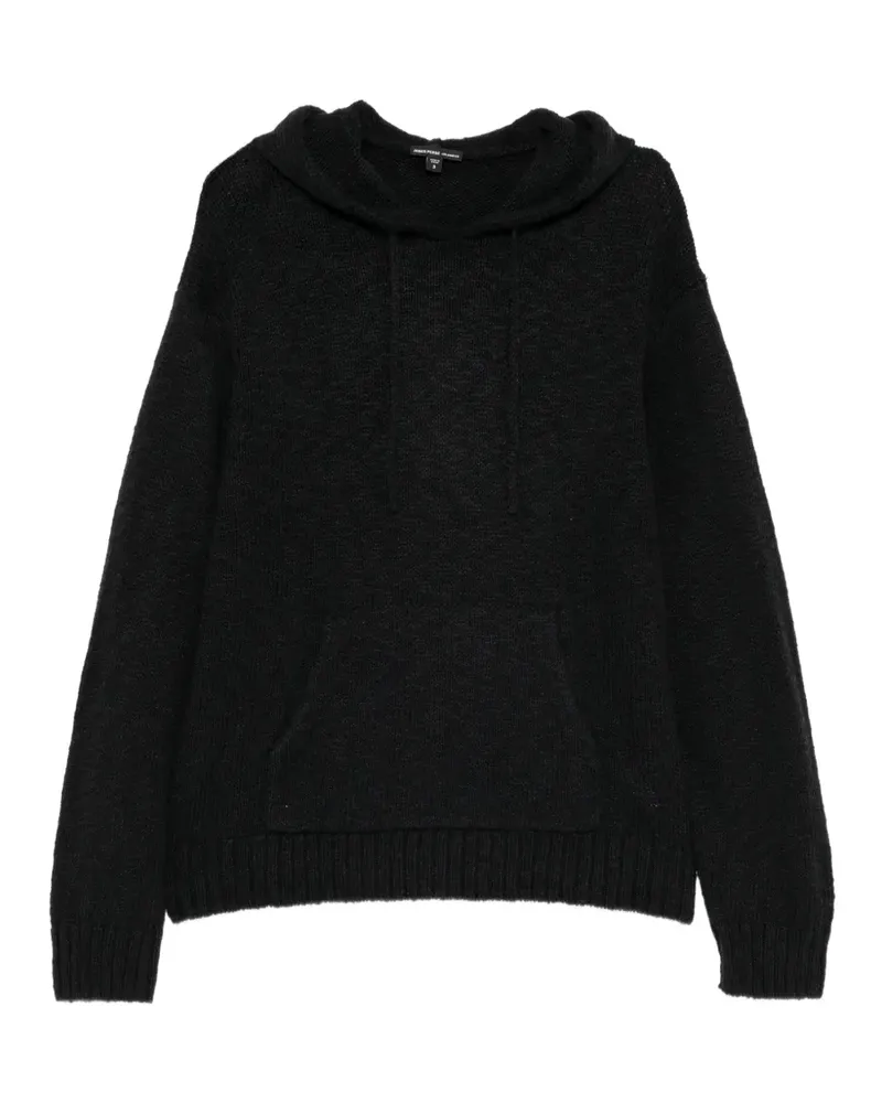 James Perse Hoodie aus Baumwolle und Leinen - Schwarz Schwarz
