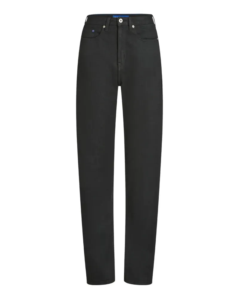 Karl Lagerfeld Beschichtete Jeans mit hohem Bund - Schwarz Schwarz