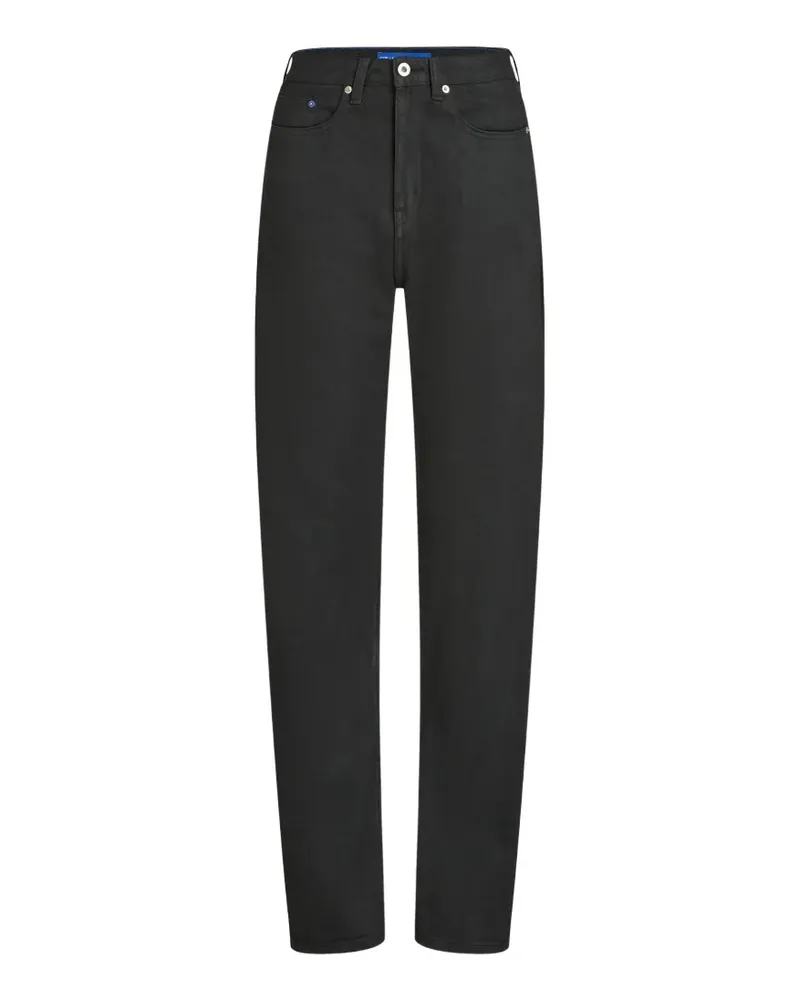 Karl Lagerfeld Beschichtete Jeans mit hohem Bund - Schwarz Schwarz