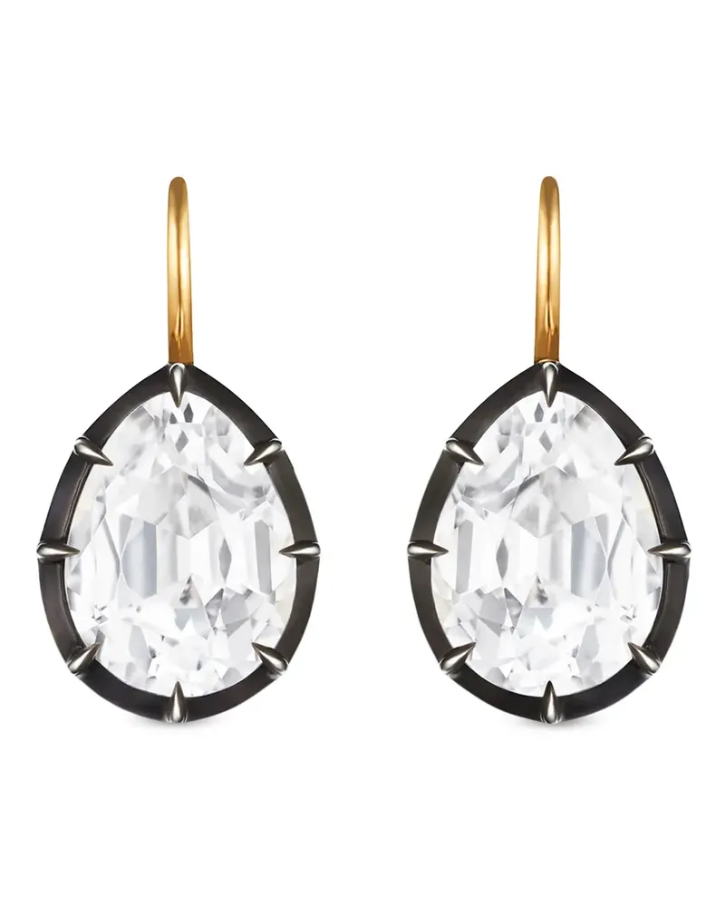 Fred Leighton 18kt Gelbgoldcreolen mit Perle Gold