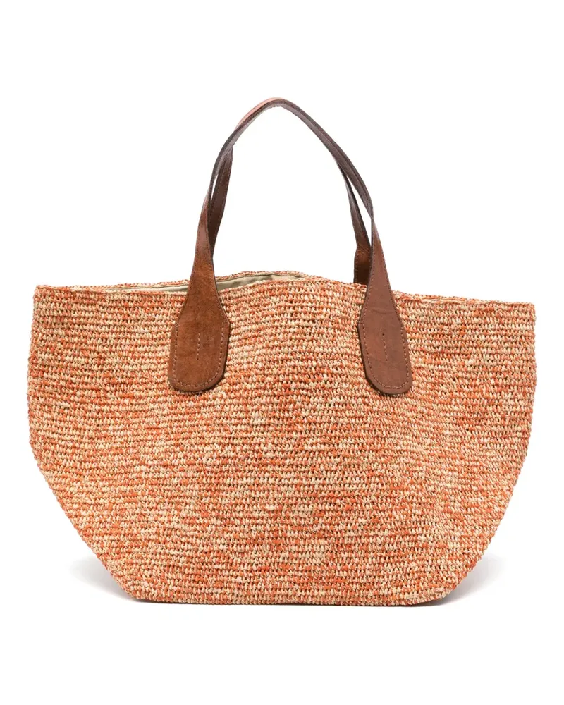 IBELIV Tokyo raffia tote bag - Orange Orange