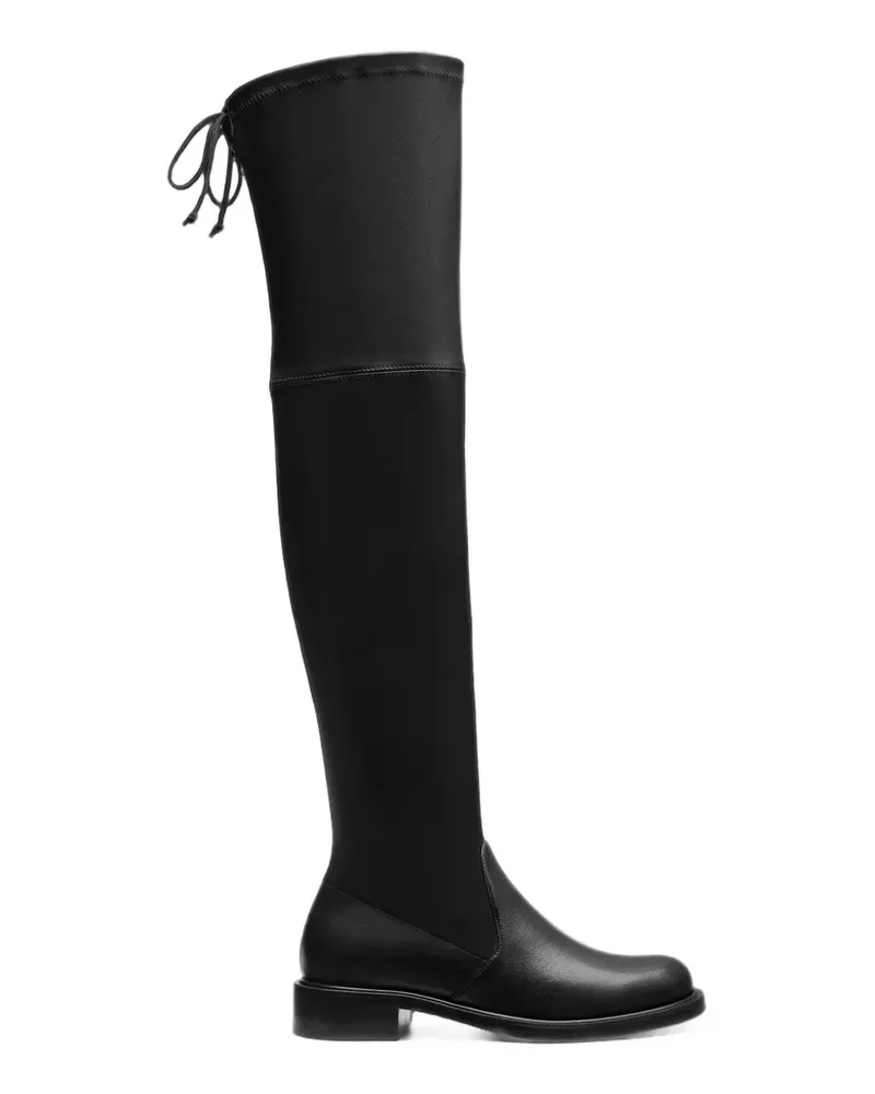Stuart Weitzman Giseleland Overknee-Stiefel mit Schnürung - Schwarz Schwarz