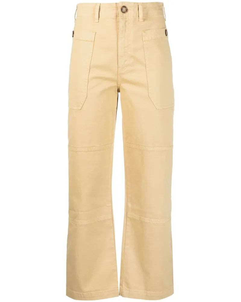 Frame Denim Hose mit geradem Bein - Nude Nude