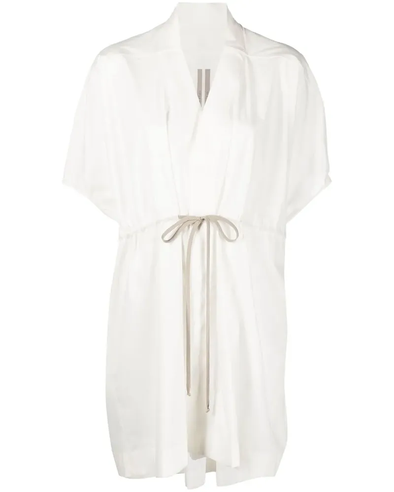 Rick Owens Kleid mit kurzen Ärmeln - Weiß Weiß