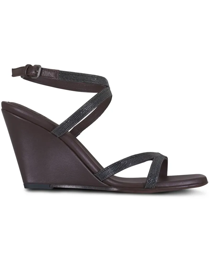 Brunello Cucinelli JC Sandalen 90mm - Braun Braun