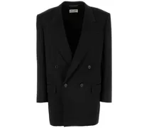 Sakko aus Seide - Schwarz