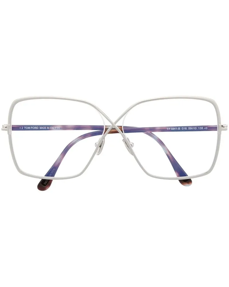 Tom Ford Brille mit eckigem Gestell - Braun Braun