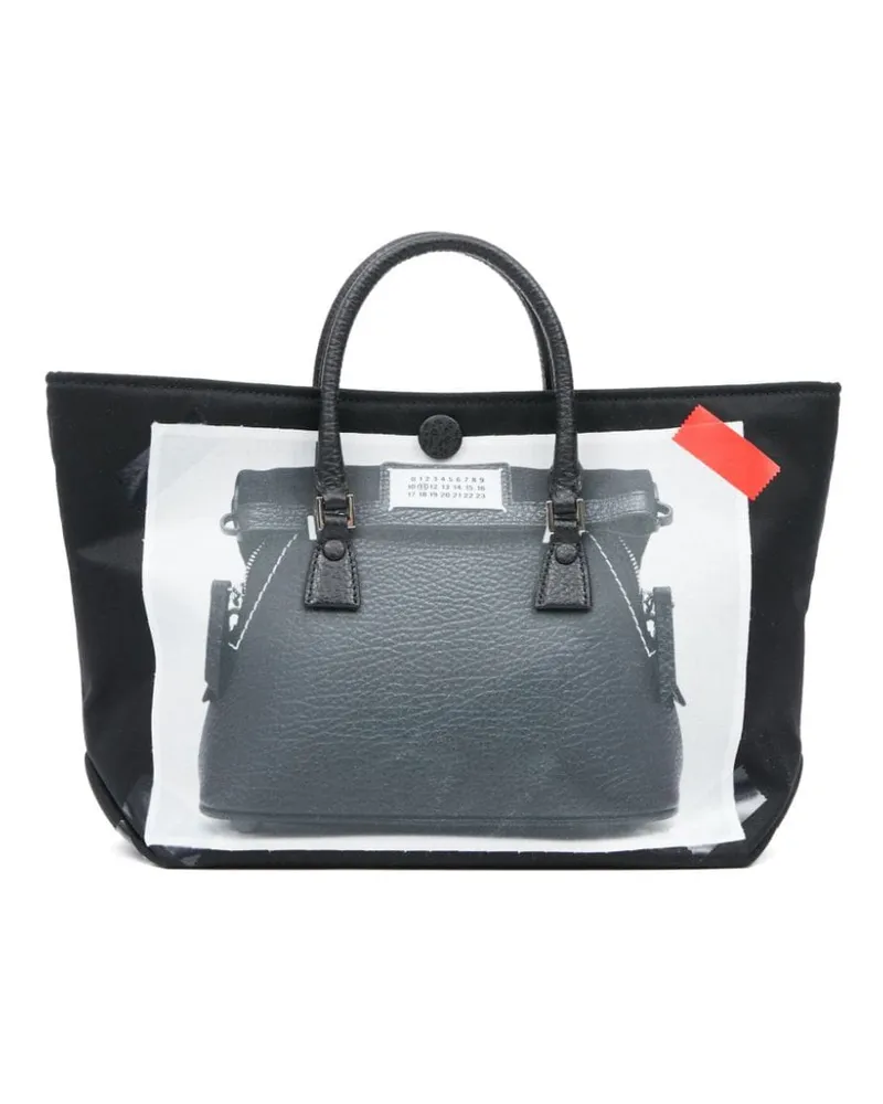 Maison Margiela Micro 5AC Handtasche mit Trompe-l'oeil-Effekt - Schwarz Schwarz