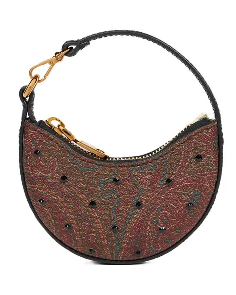 Etro Mini Essential Hobo Schultertasche - Braun Braun