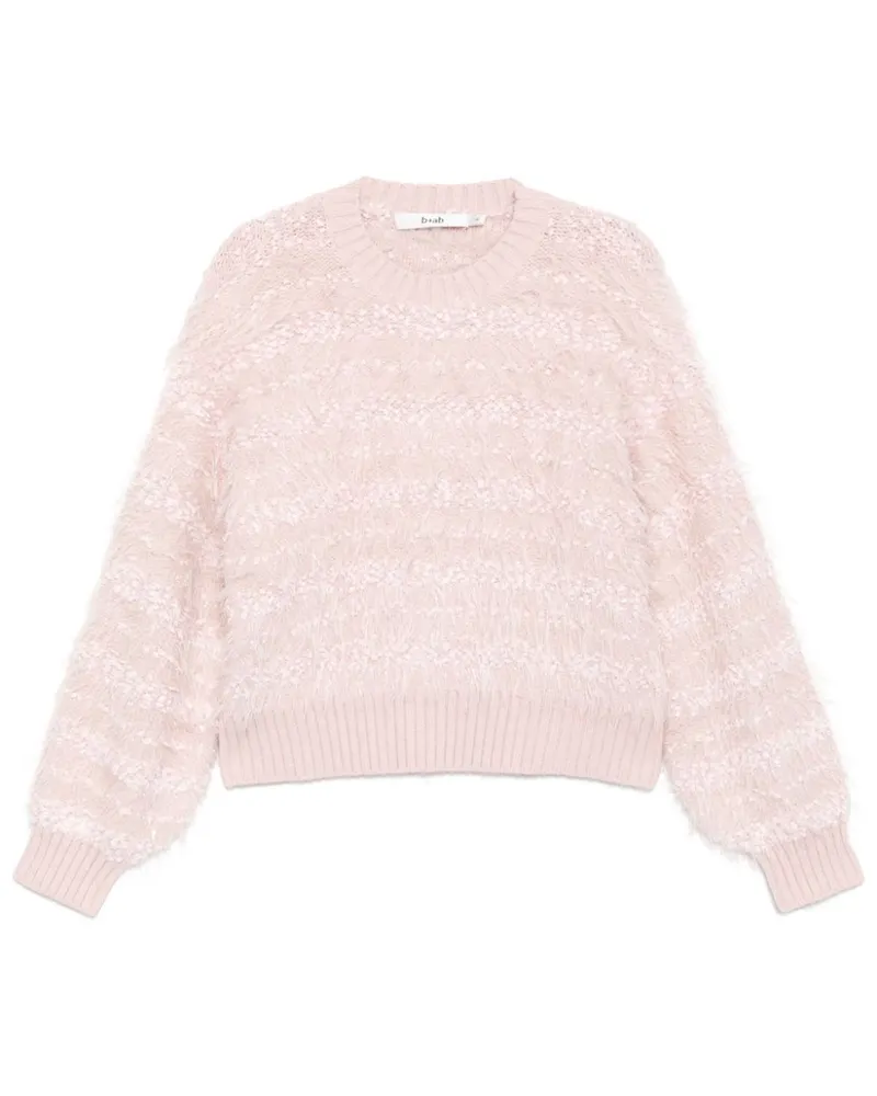 b+ab Strukturiertes Sweatshirt - Rosa Rosa