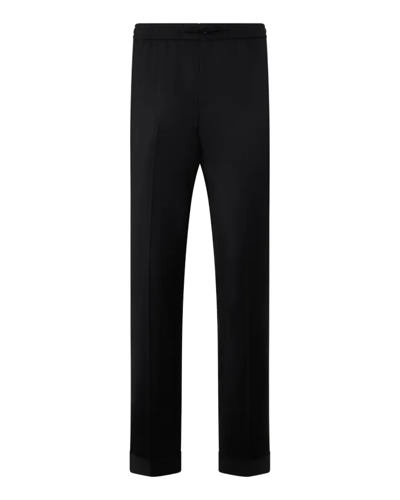 Philipp Plein Klassische Hose mit Kordelzug - Schwarz Schwarz