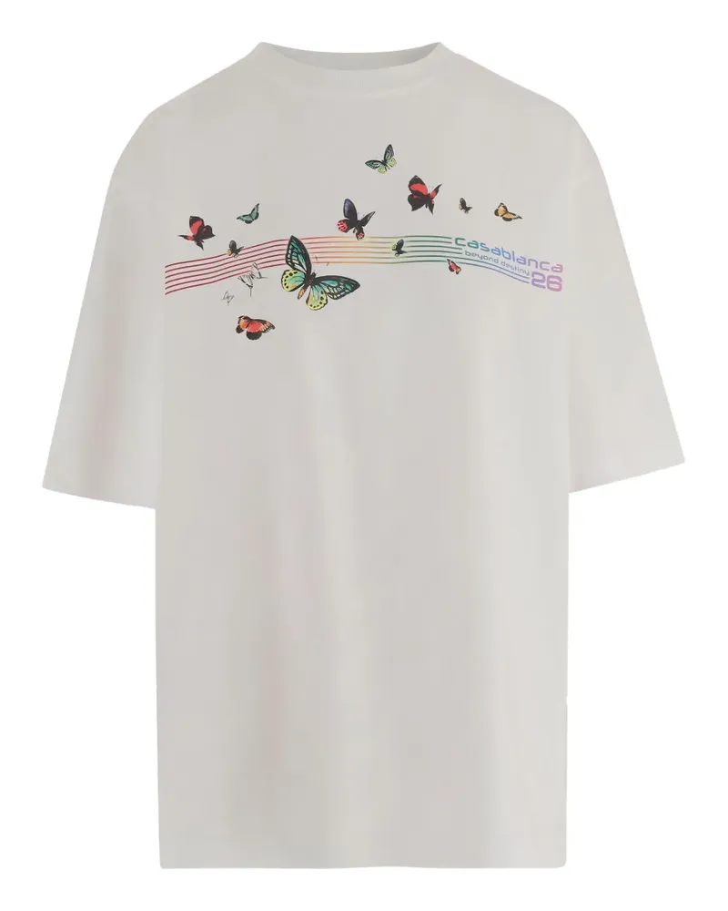 Casablanca Paris Klassisches T-Shirt - Weiß Weiß