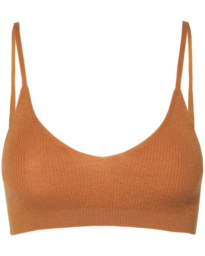 Cashmere In Love Alessi Bralet aus Woll-Kaschmir - Braun Braun