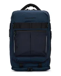 Piquadro Rucksack mit Logo Blau