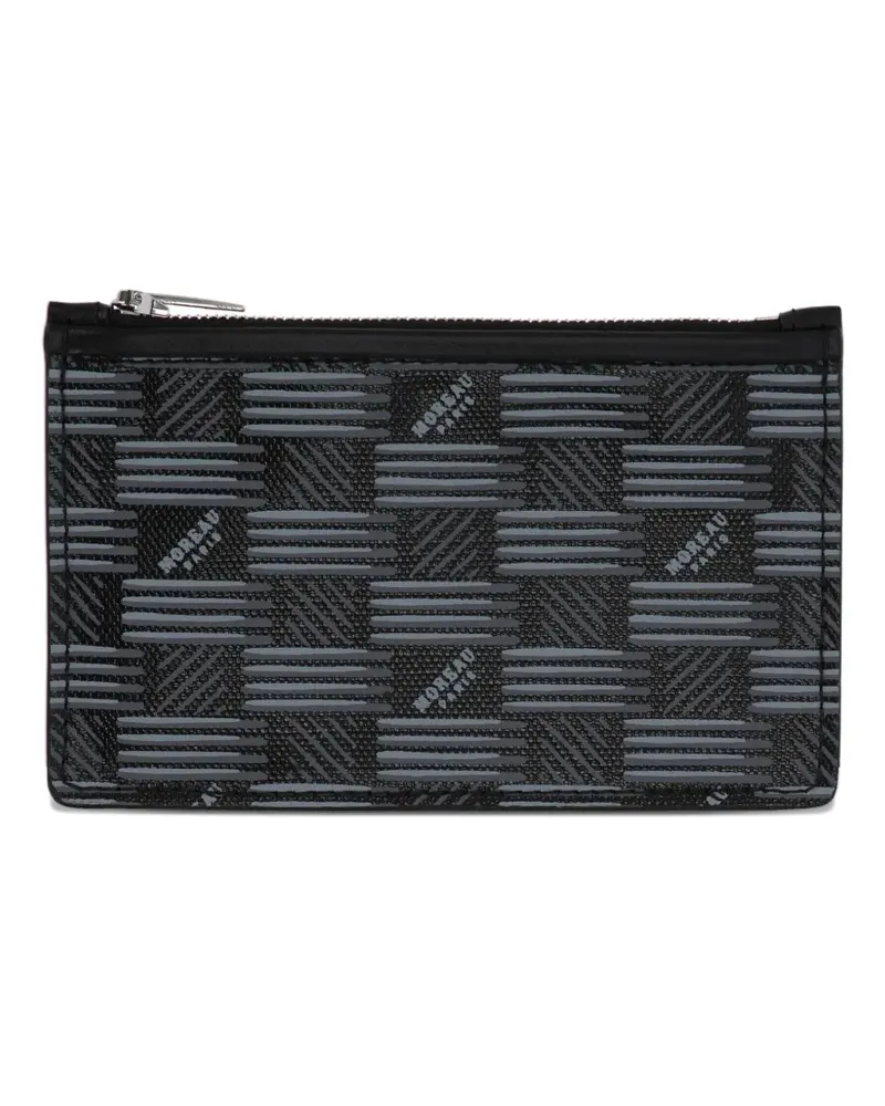 Moreau Paris Mini Portemonnaie mit Logo-Stempel - Schwarz Schwarz