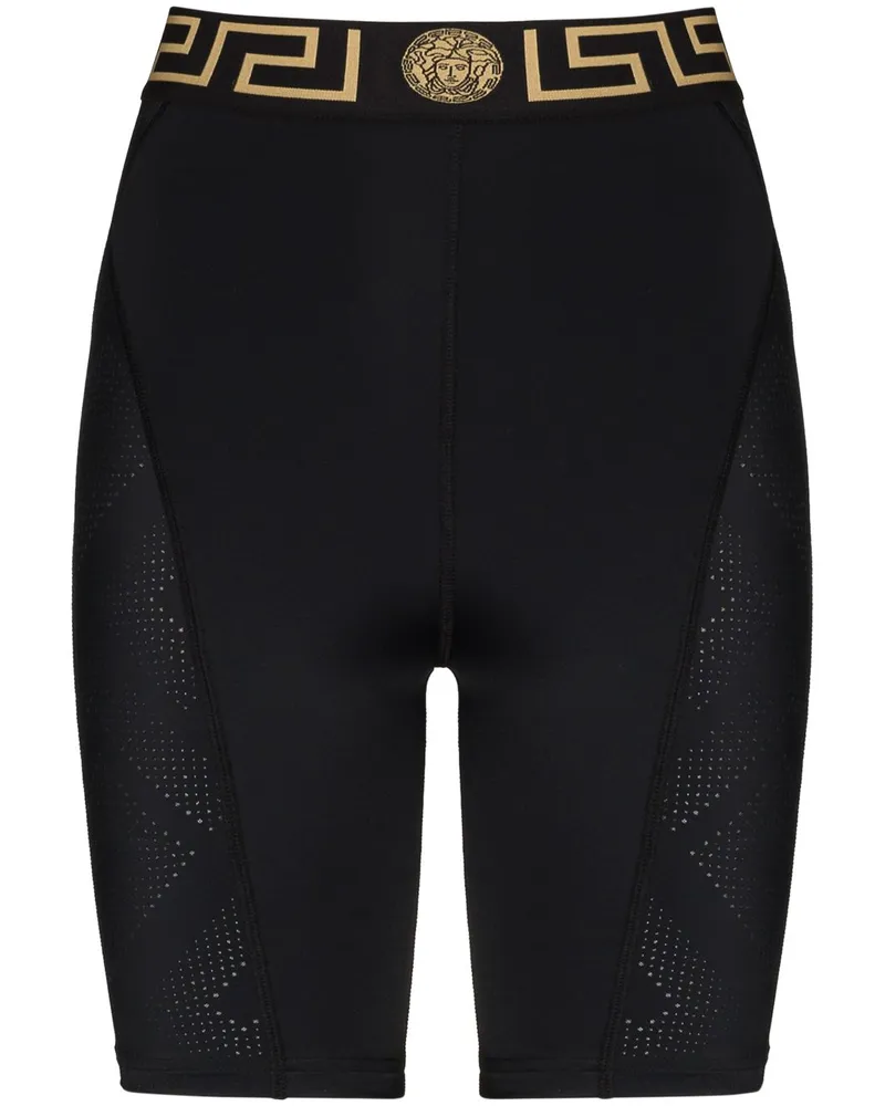 Versace Greca Radlerhose - Schwarz Schwarz