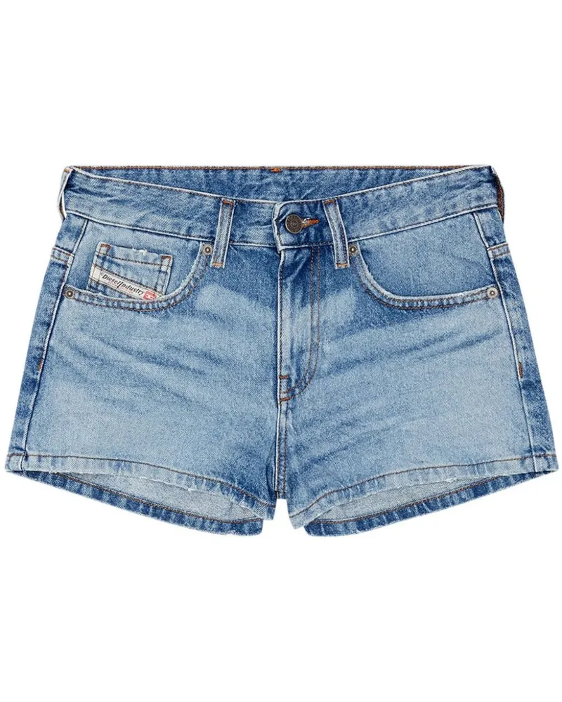 Diesel De-Yuba Jeans-Shorts im Distressed-Look - Blau Blau