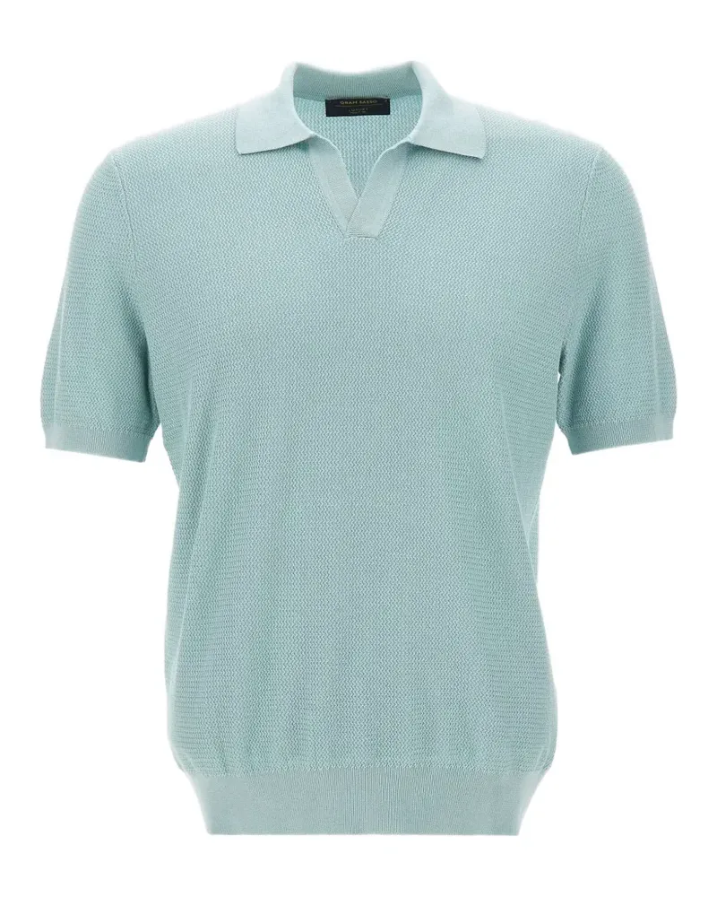 Gran Sasso Tennis Skipper tricot polo shirt - Blau Blau