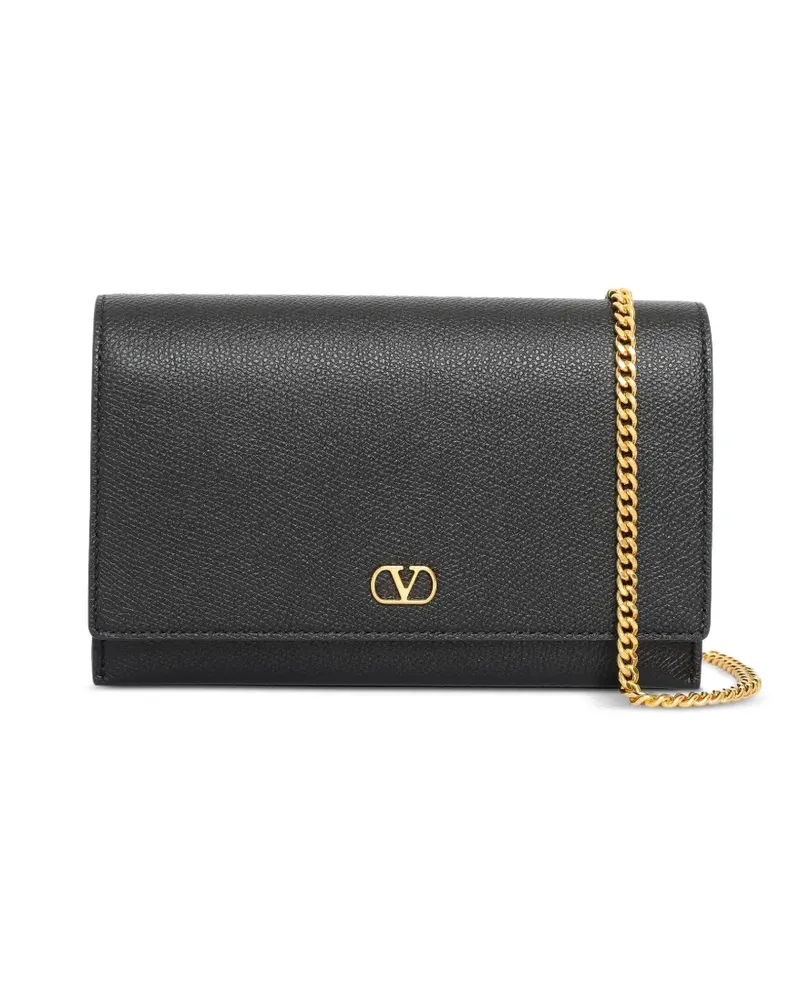 Valentino Garavani Etui mit Kettenriemen - Schwarz Schwarz