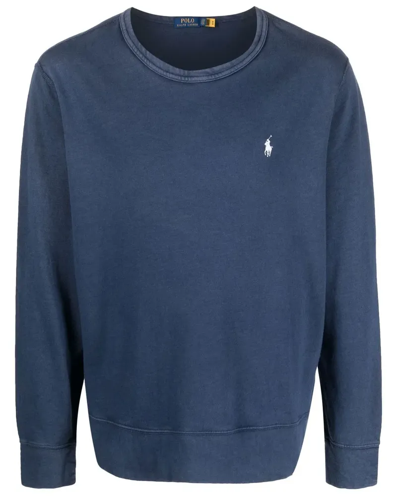 Ralph Lauren Pullover mit Polo Pony - Blau Blau