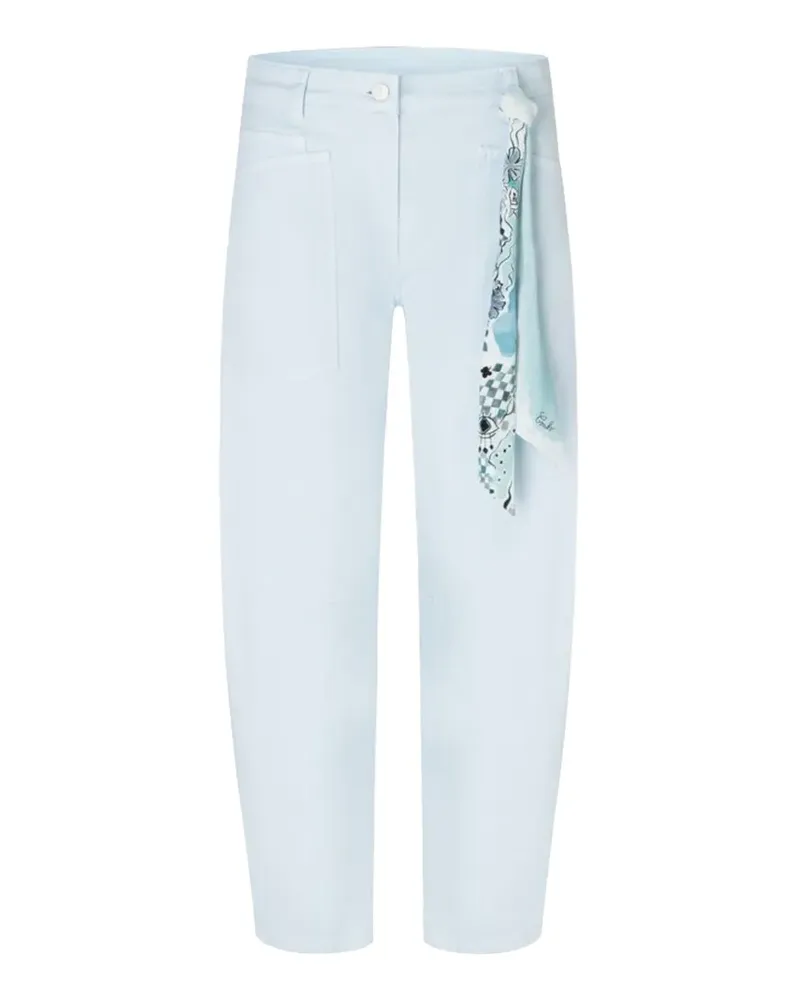 Cambio Ocean scarf detail trousers - Blau Blau