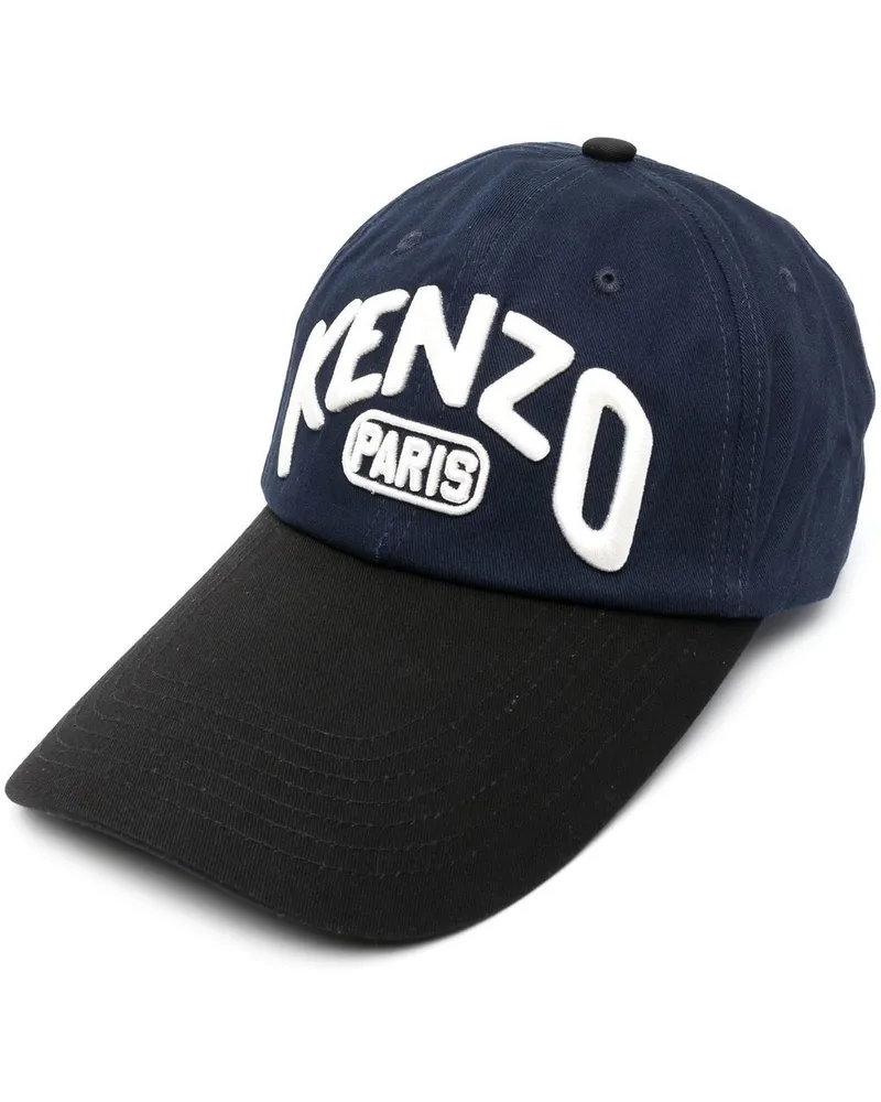 Kenzo Baseballkappe mit Logo-Stickerei - Blau Blau