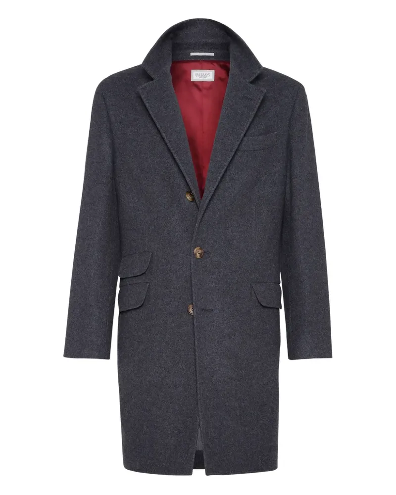 Brunello Cucinelli Mantel aus Kaschmir - Grau Grau