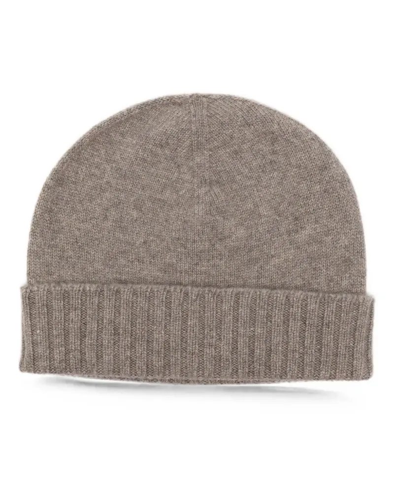 Malo ribbed-trim beanie hat - Grau Grau