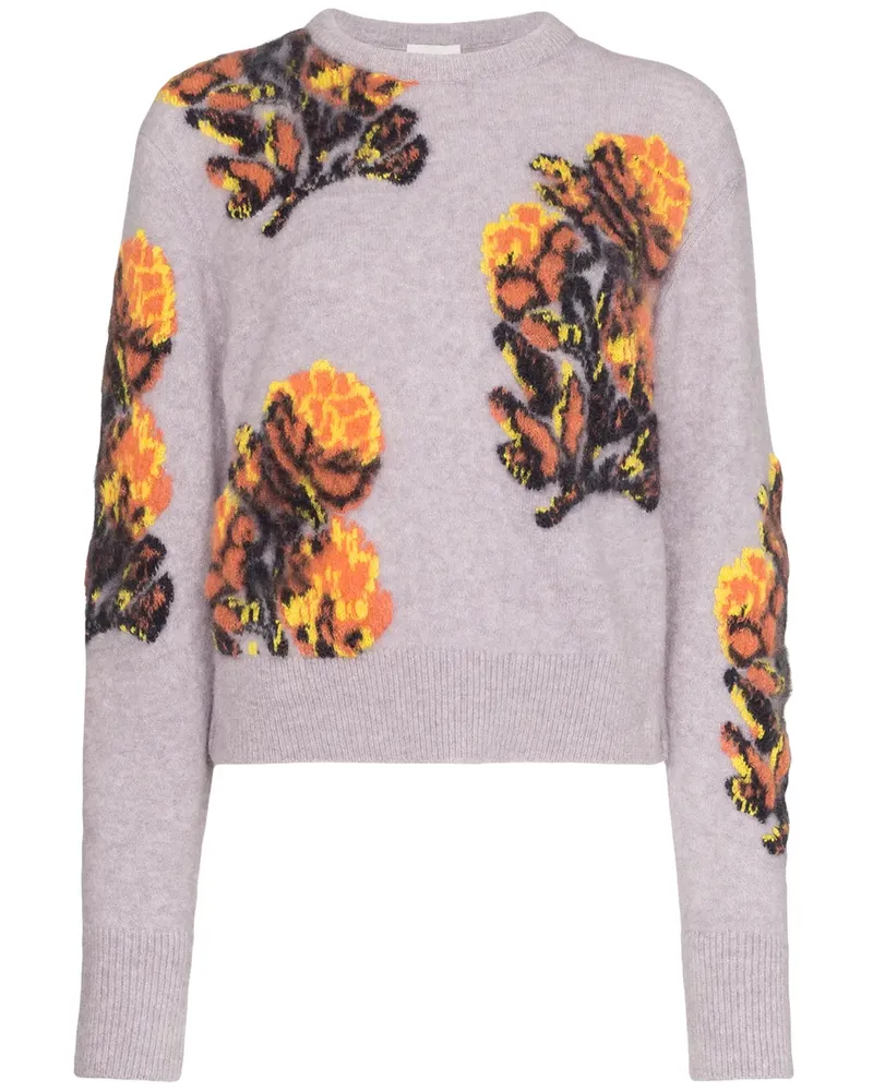 Chloé Geblümter Intarsien-Pullover - Violett Violett