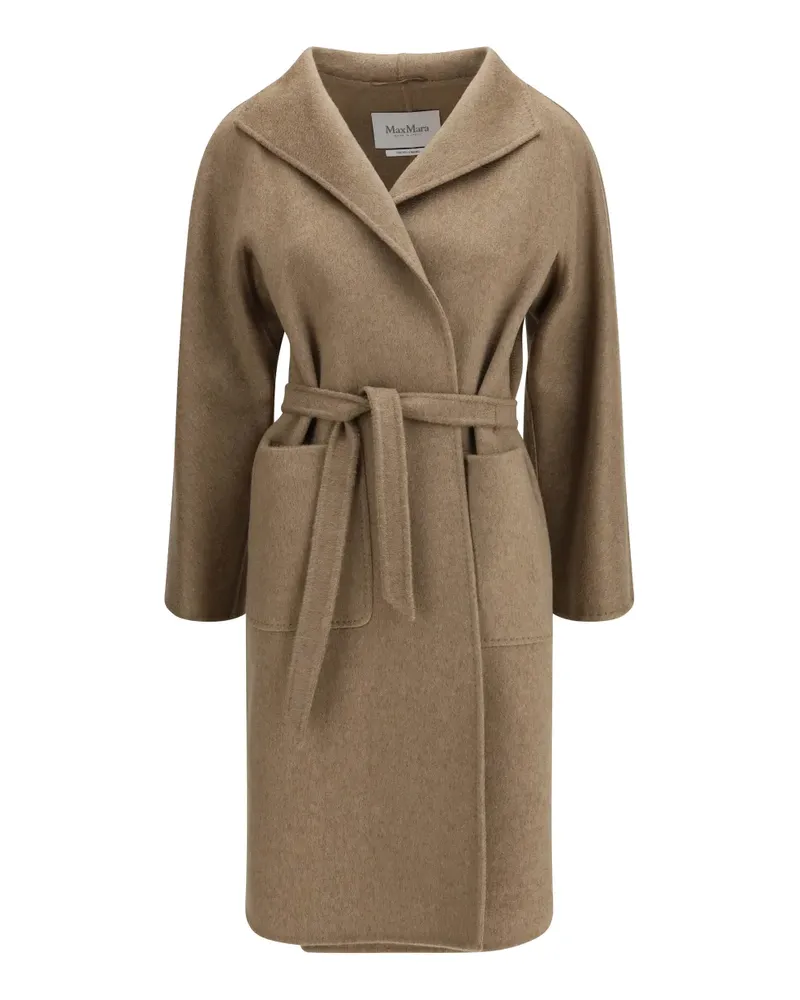 Max Mara Lilia Mantel mit Gürtel - Nude Nude