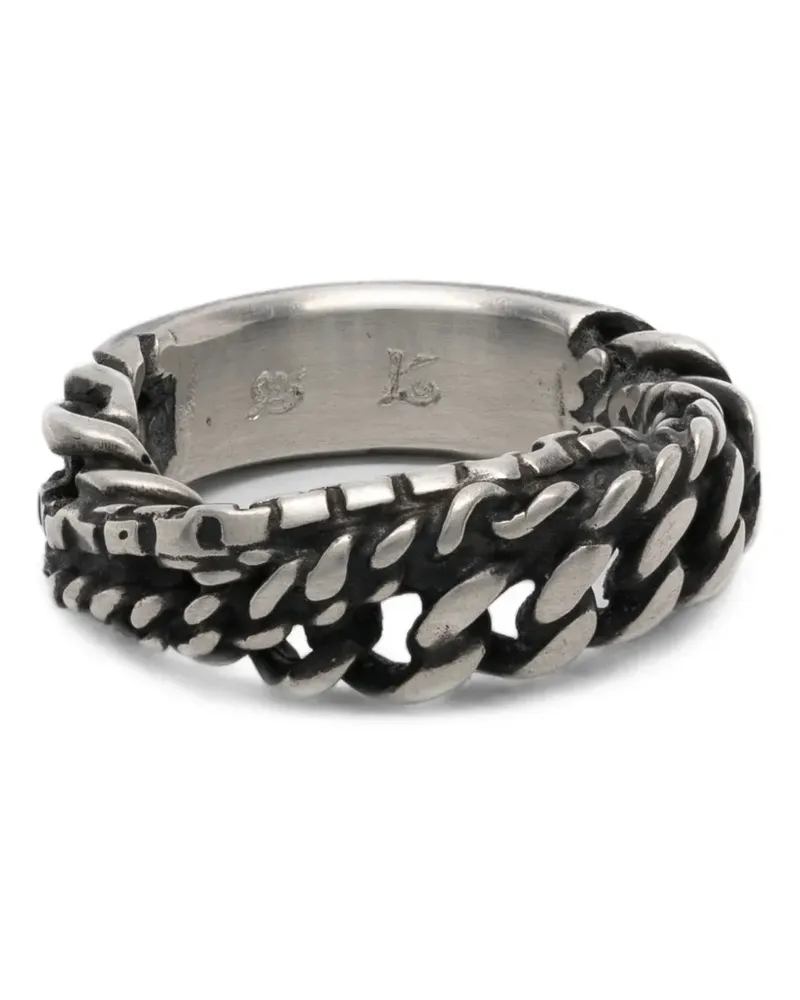WERKSTATT:MÜNCHEN curb-chain ring - Silber Silber
