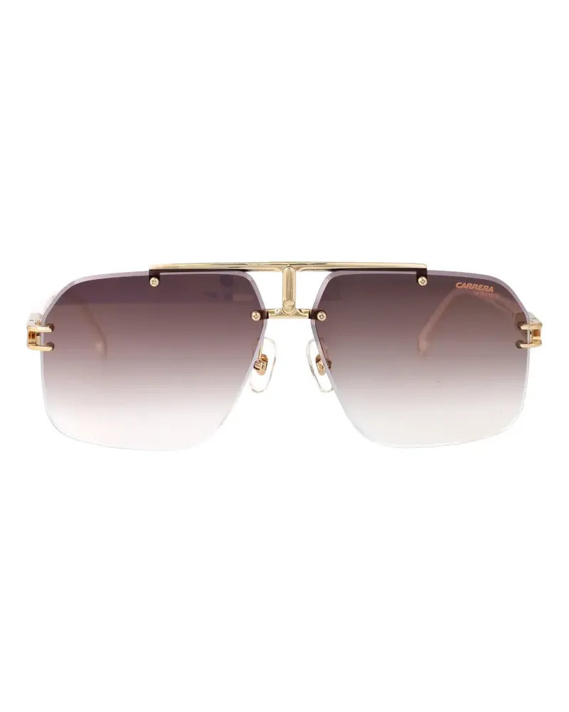 Carrera Sonnenbrille mit geometrischem Gestell - Gold Gold
