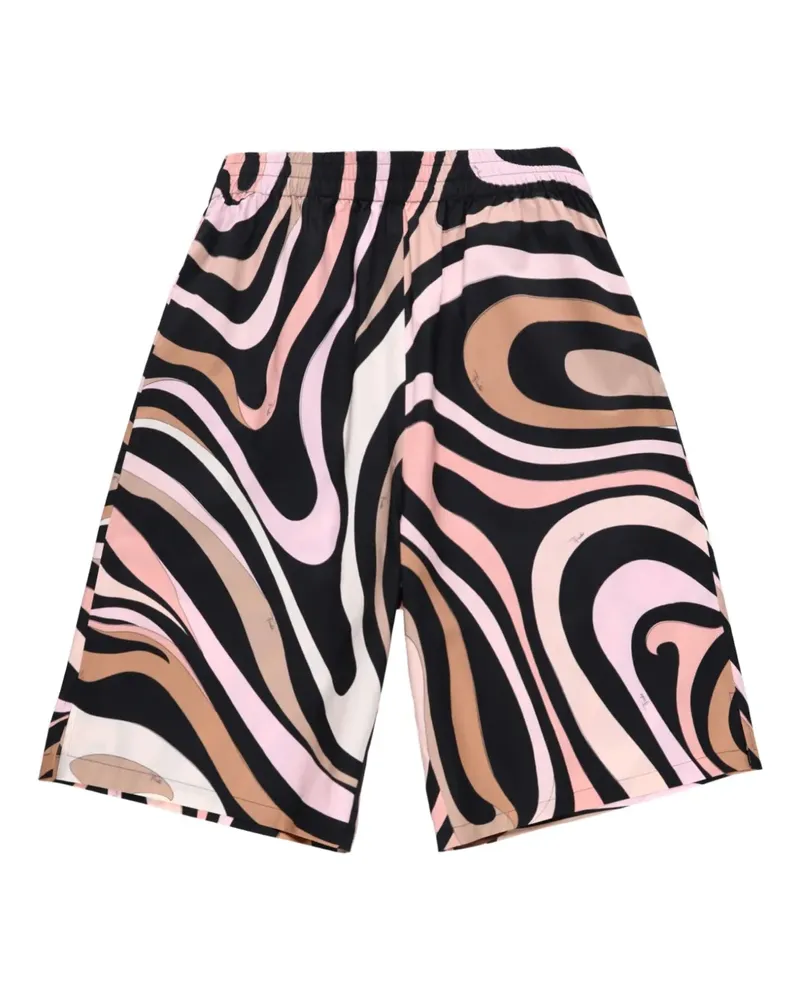 Emilio Pucci Marmo Basketball-Shorts mit Stretchbund - Schwarz Schwarz