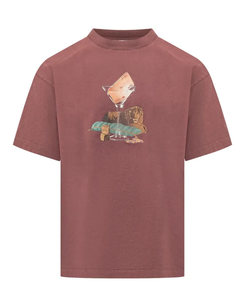 Drôle de Monsieur Glass Lion T-Shirt - Rot Rot