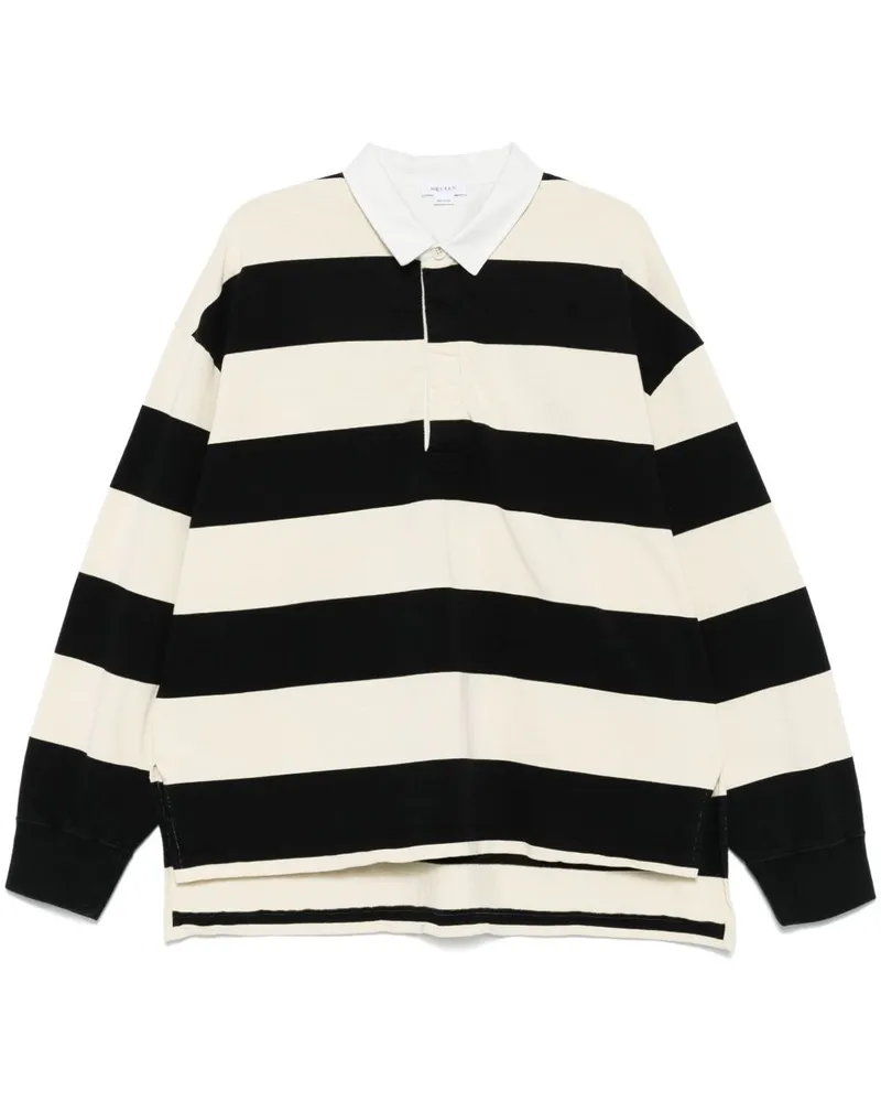 Alexander McQueen Gestreiftes Poloshirt Nude