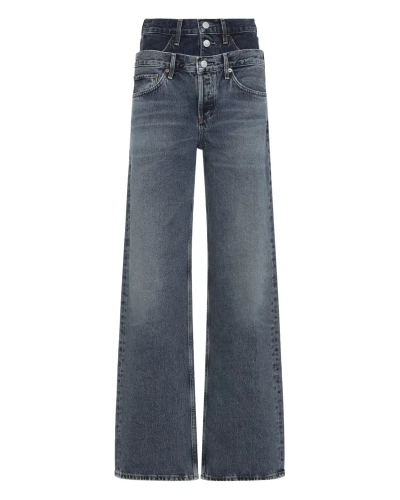 AGOLDE Elson Jeans mit doppeltem Bund - Blau Blau