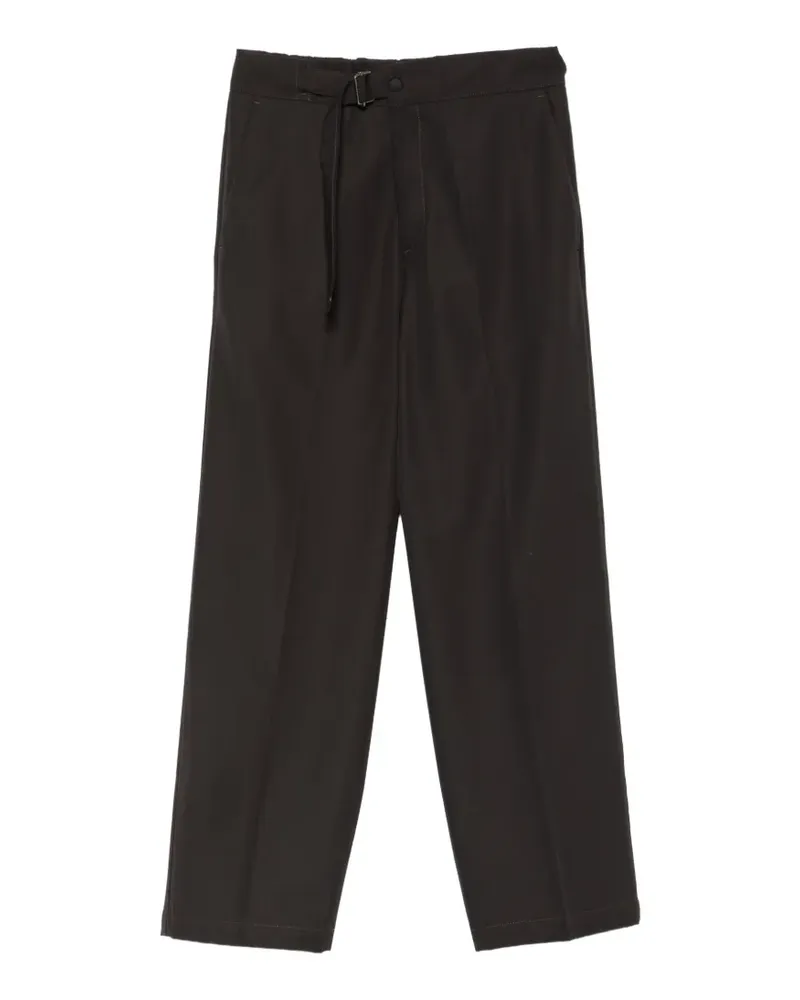 Costumein John Hose mit geradem Bein und Gürtel - Braun Braun