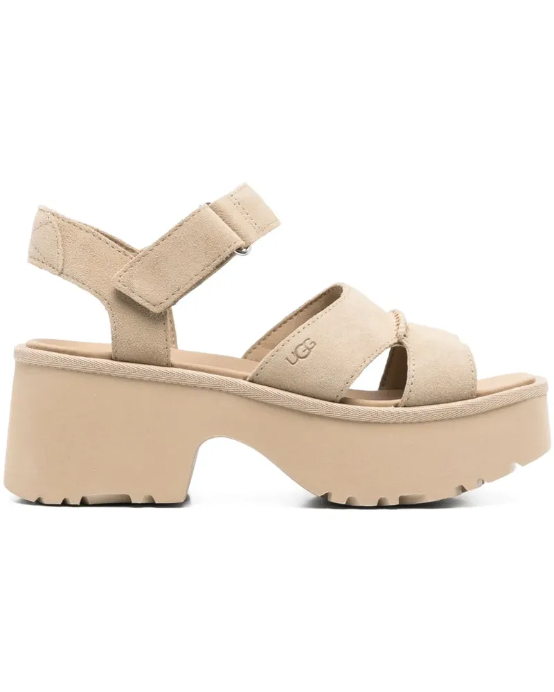 UGG New Heights Sandalen mit Knöchelriemen 70mm - Nude Nude