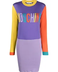 Moschino Kleid mit Logo-Stickerei Blau