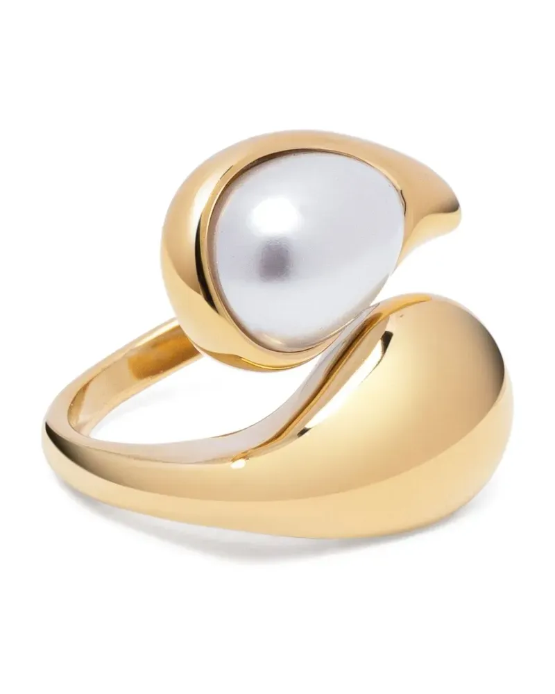 Nialaya Ring mit Perlen - Gold Gold