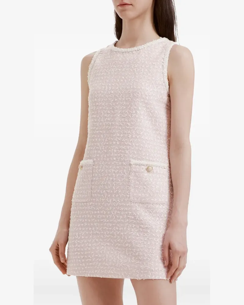 b+ab frayed-details mini dress - Rosa Rosa