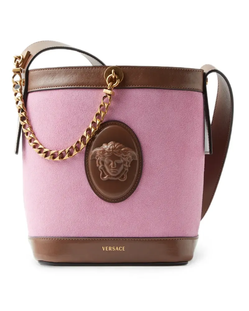 Versace Schultertasche mit Medusa-Schild - Rosa Rosa