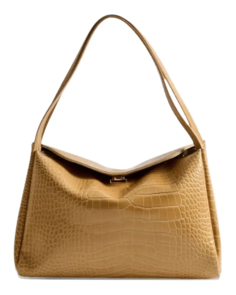 THEMOIRÈ Eudora Schultertasche mit Prägung - Braun Braun