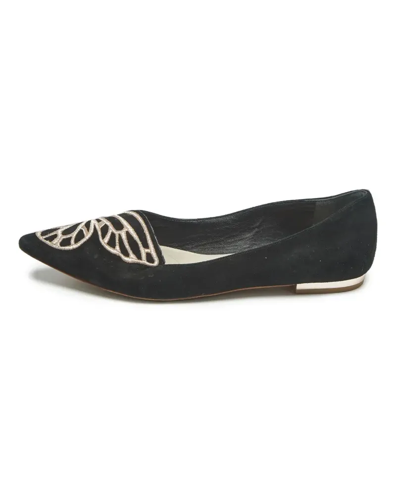 Sophia Webster Butterfly Flat Pumps - Schwarz Schwarz