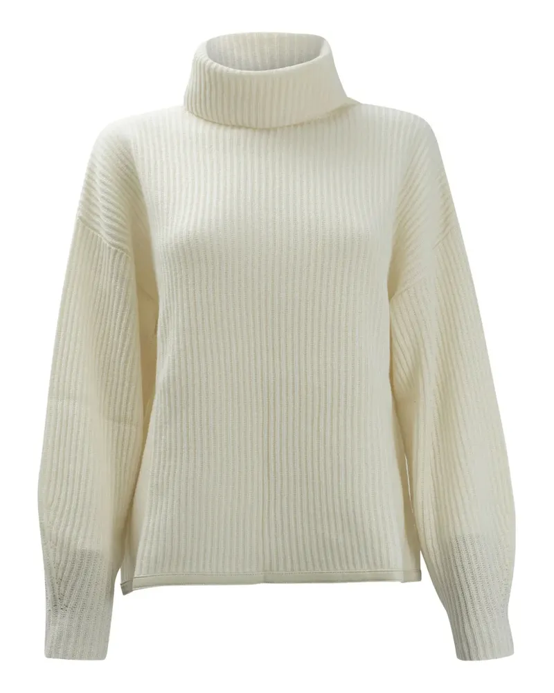MAX&MOI Gerippter Pullover mit Rollkragen - Nude Nude