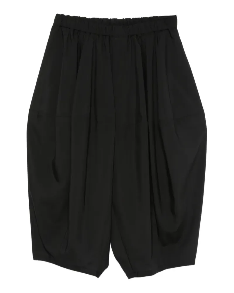 Comme des Garçons elasticated-waistband drop-crotch trousers - Schwarz Schwarz