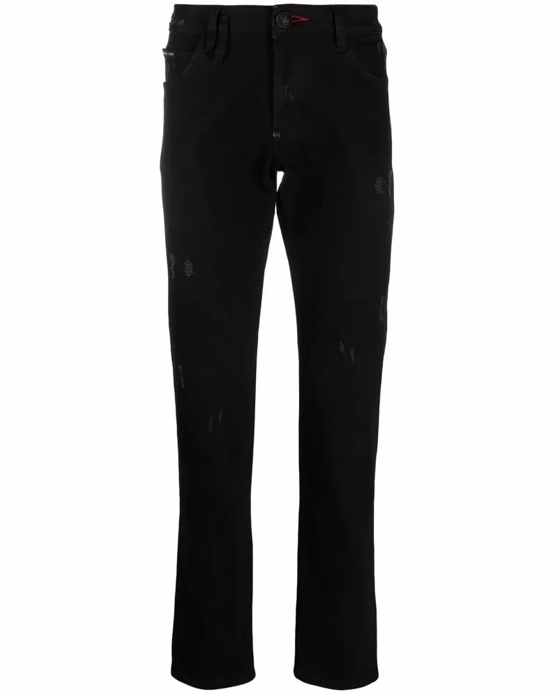 Philipp Plein Jeans mit geradem Schnitt - Schwarz Schwarz